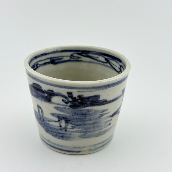 Seto Soba Choko Cup / Sometsuke White-Blue