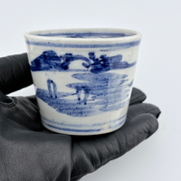 Seto Soba Choko Cup / Sometsuke White-Blue