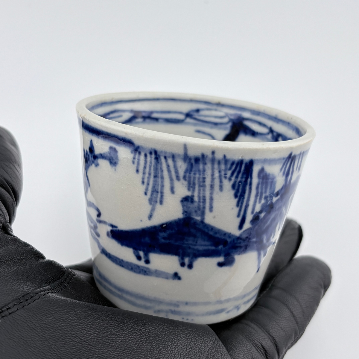 Seto Soba Choko Cup / Sometsuke White-Blue