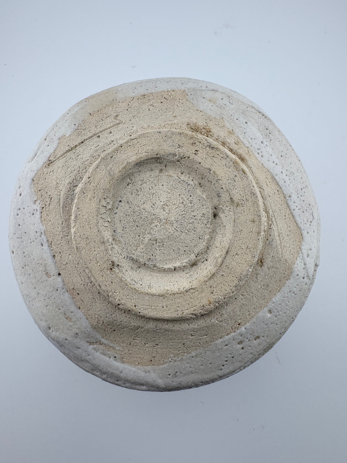 Vintage Shino Matcha Bowl – soft, milky glaze