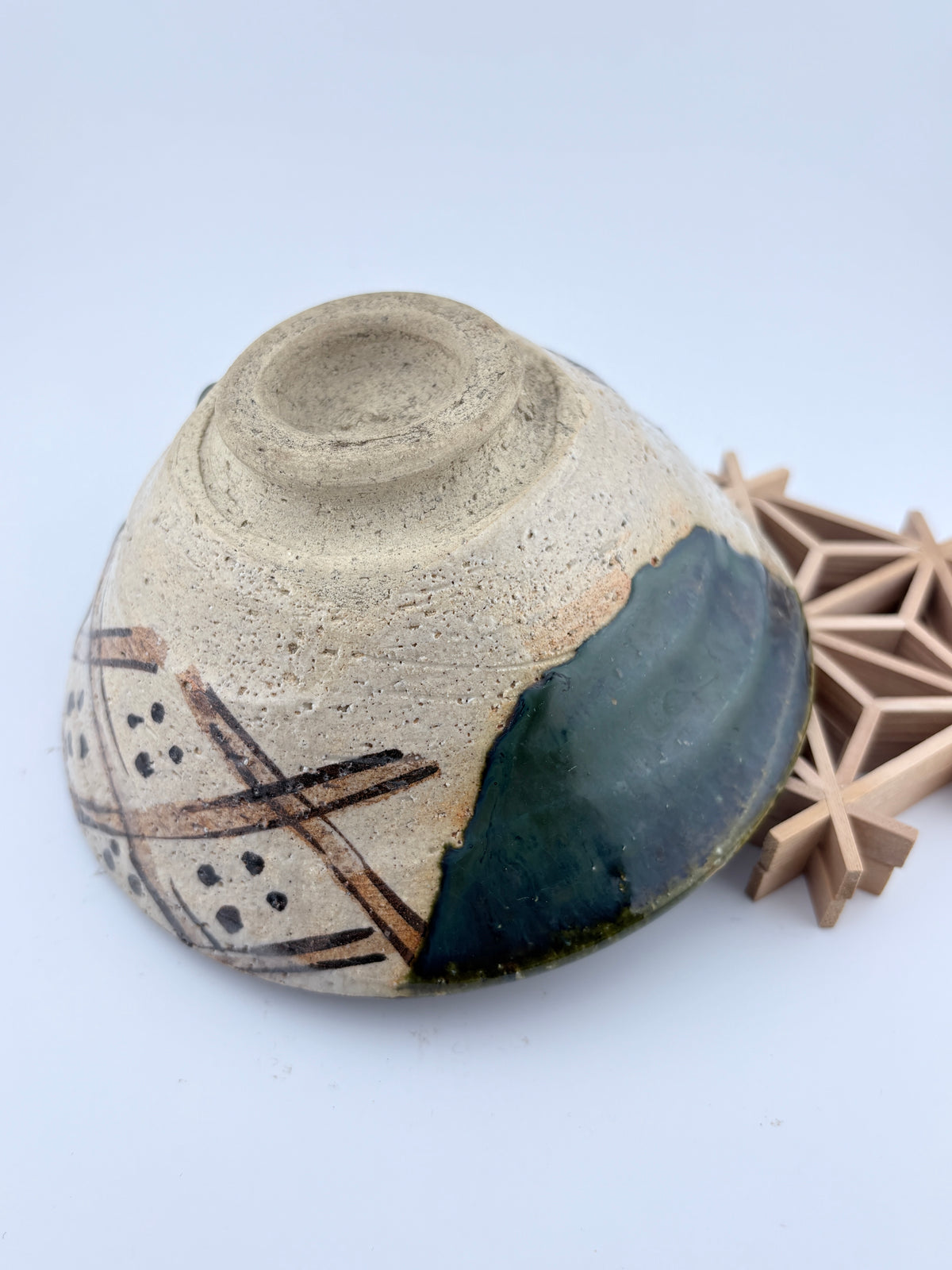 Seto Oribe Matcha Bowl – Kasen Kiln