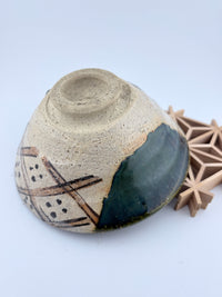 Seto Oribe Matcha Bowl – Kasen Kiln