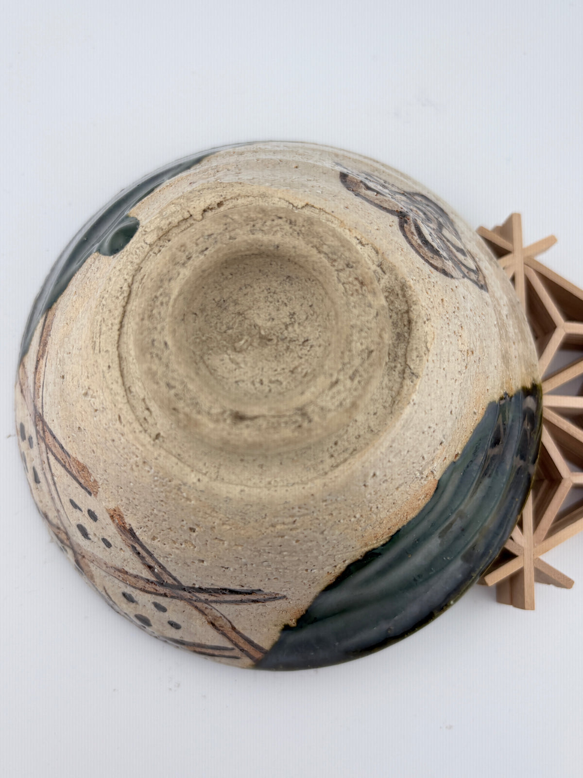 Seto Oribe Matcha Bowl – Kasen Kiln