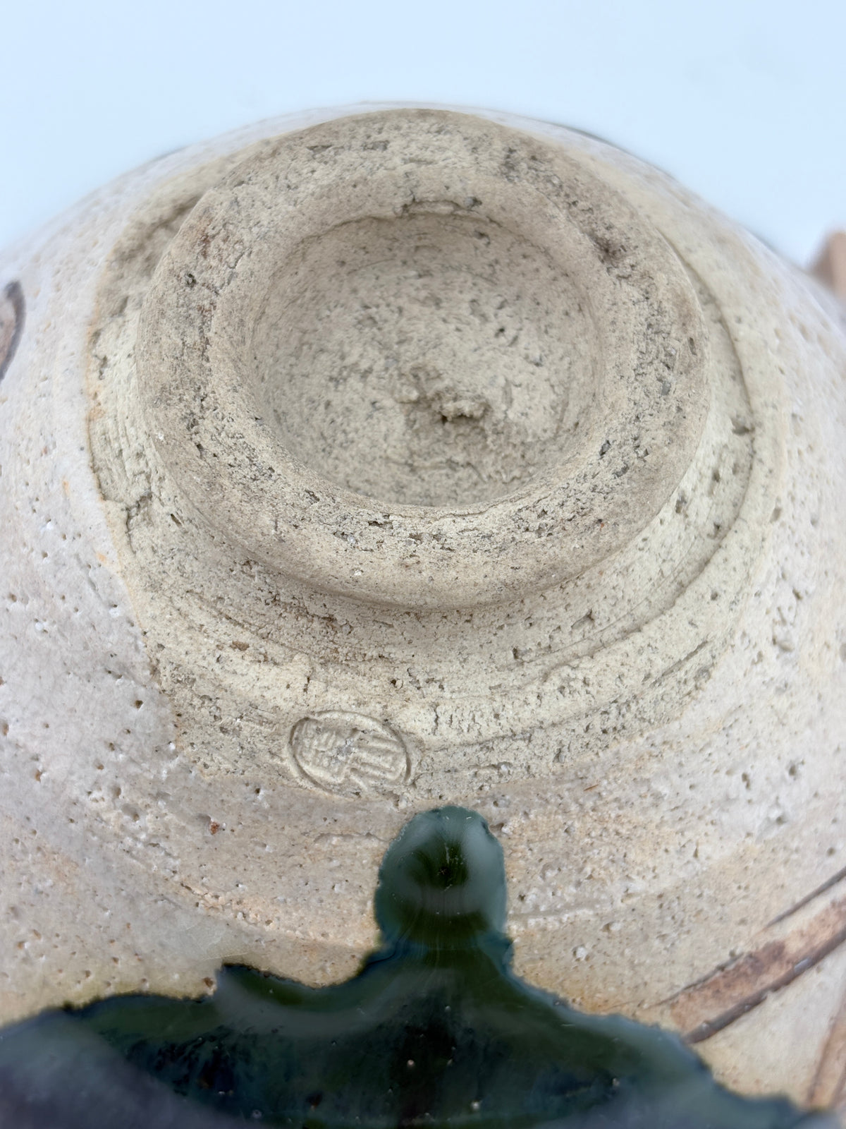 Seto Oribe Matcha Bowl – Kasen Kiln