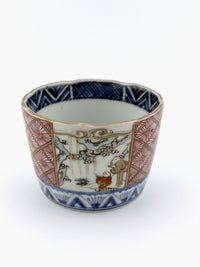 Edo Imari Akae Soba Choko-Hand Painted Cup