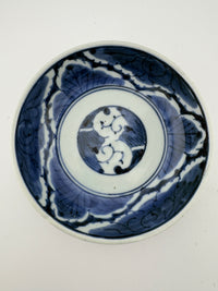 Late Edo Kurawanka-style Blue & White Dishes – Set of Four