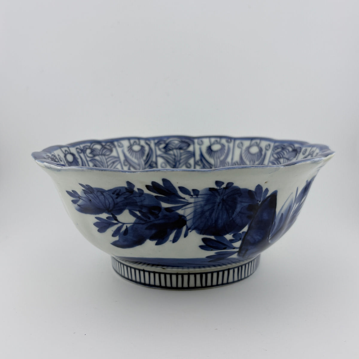 Imari Blue and White Deep Bowl