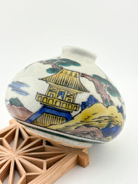 Antique Kutani Oil Jar – Landscape & Pavilion