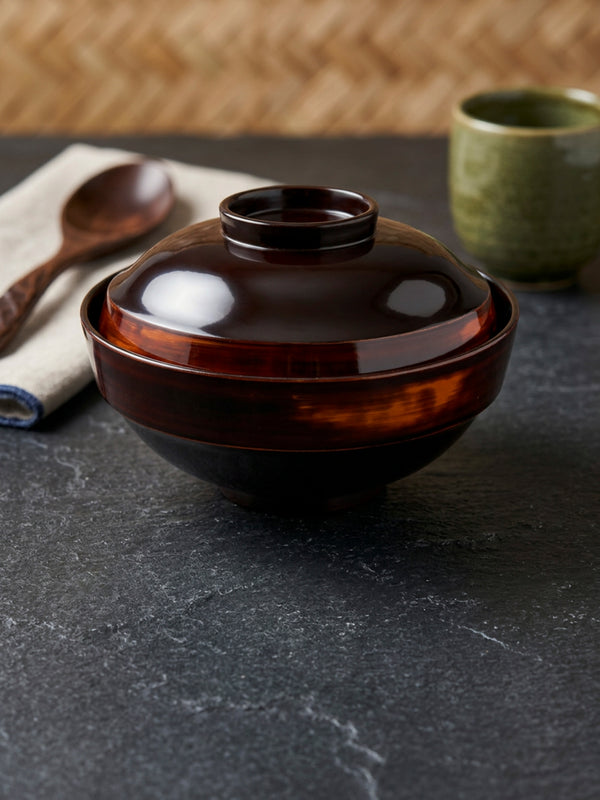Japanese Lacquer Bowl – Black & Red Lacquer