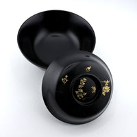 Japanese Black Lacquer Bowl – Gold Inlay