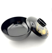 Japanese Black Lacquer Bowls – Set of 5