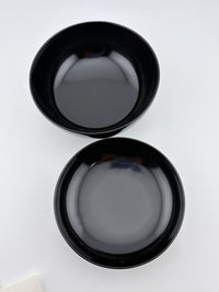 Japanese Black Lacquer Bowls – Set of 5