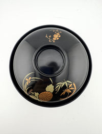 Japanese Black Lacquer Bowls – Set of 5