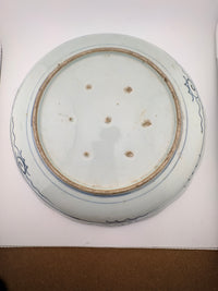 Late Edo Imari Charger-Landscape with Cracked Ice Border