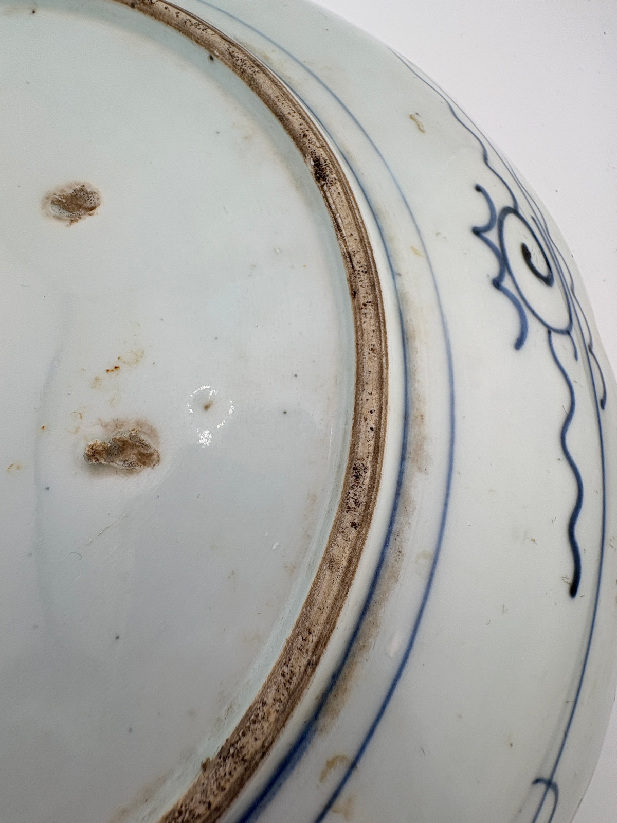 Late Edo Imari Charger-Landscape with Cracked Ice Border