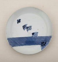 Meiji Imari Plate – Chidori over Waves