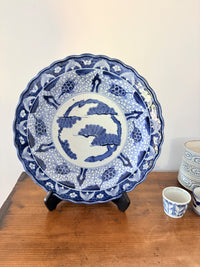 Antique Imari Grand Charger – Auspicious Cranes, Tortoises & Pine