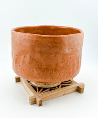 Vintage Aka-Raku Tea Bowl – Warm Red Earthenware