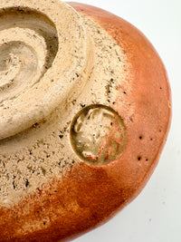 Vintage Aka-Raku Tea Bowl – Warm Red Earthenware