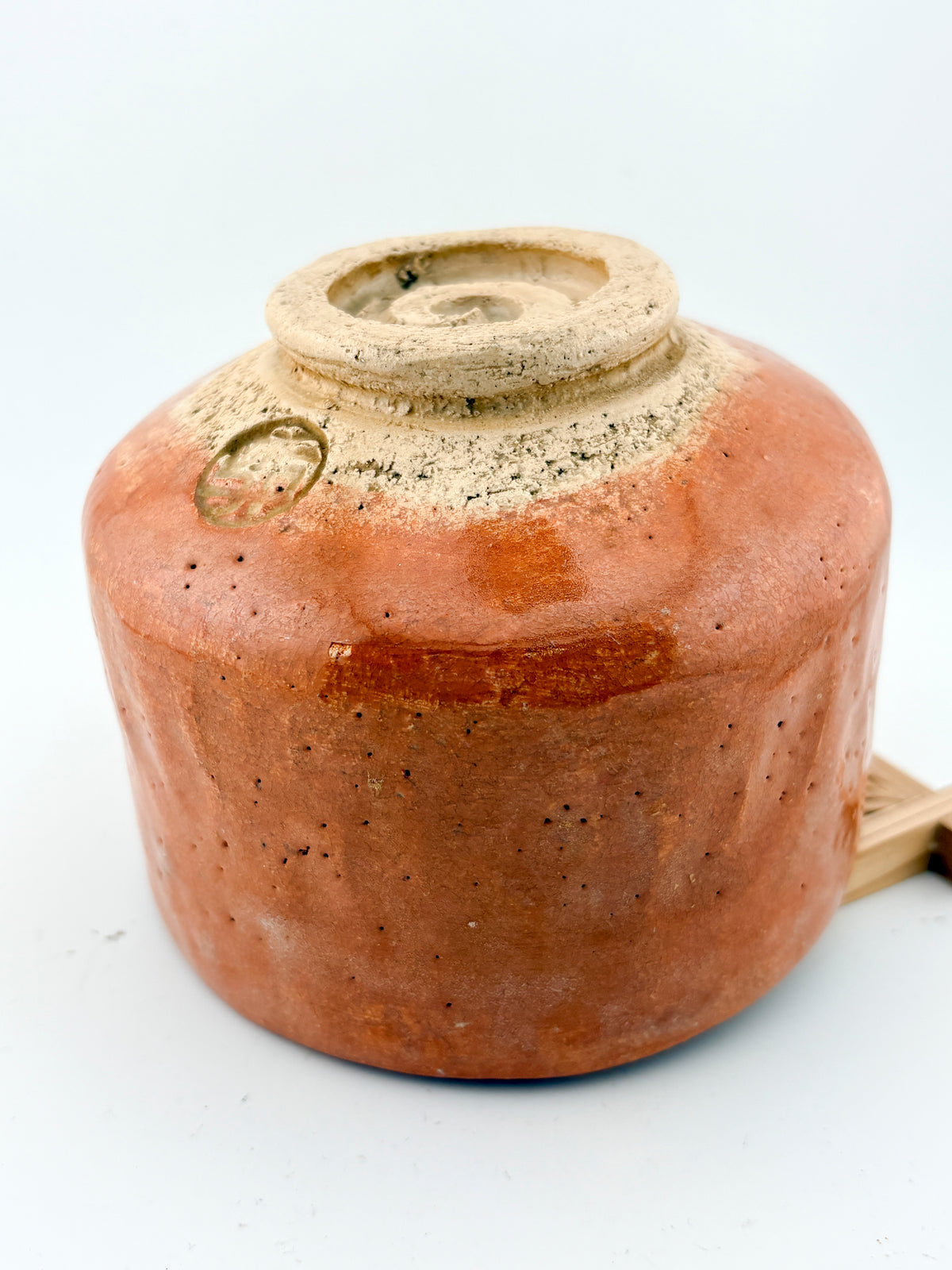 Vintage Aka-Raku Tea Bowl – Warm Red Earthenware