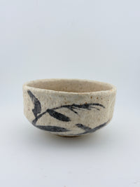 Vintage Shino Matcha Bowl with Original Wooden Box
