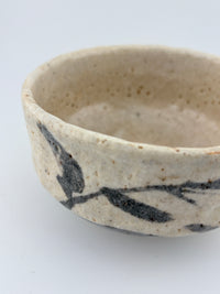 Vintage Shino Matcha Bowl with Original Wooden Box