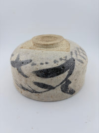 Vintage Shino Matcha Bowl with Original Wooden Box